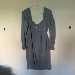 Free People Blue Long Sleeve Dress
